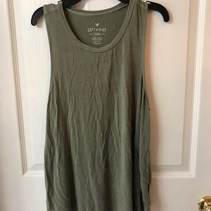 Olive green soft and sexy tank